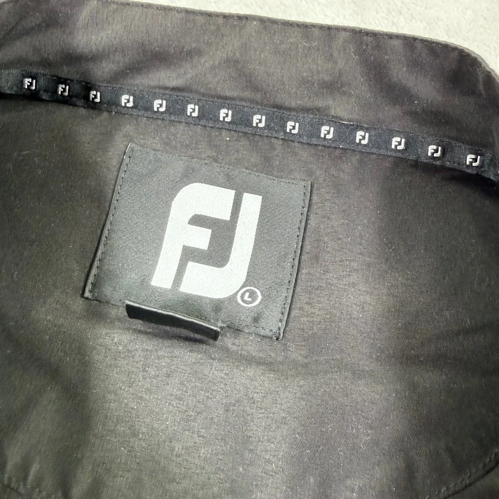 FootJoy Mens Golf Wind Vest Black Marsh Creek Country Club Pullover Large FJ